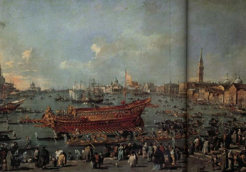Francesco Guardi The Departure of the Doge on Ascension Day Germany oil painting art